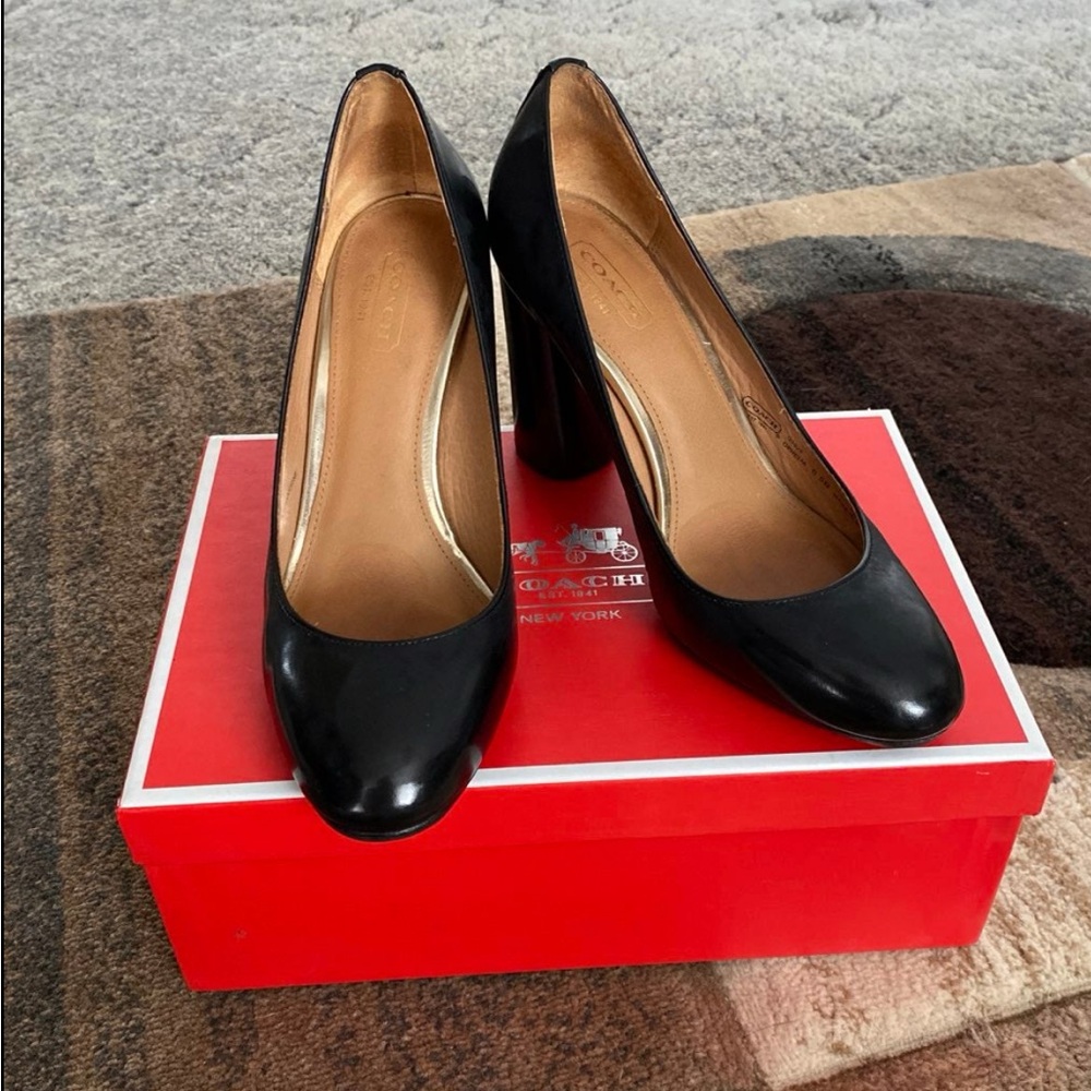 Coach Black Heels